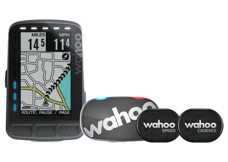 Image of Wahoo ELEMNT ROAM GPS Computer Bundle with TICKR/RPM Speed/Cadence